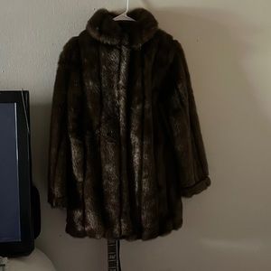 Faux fur coat
